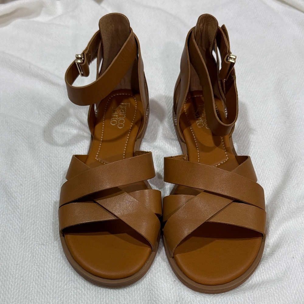 Franco Sarto Tan Strappy Sandals
